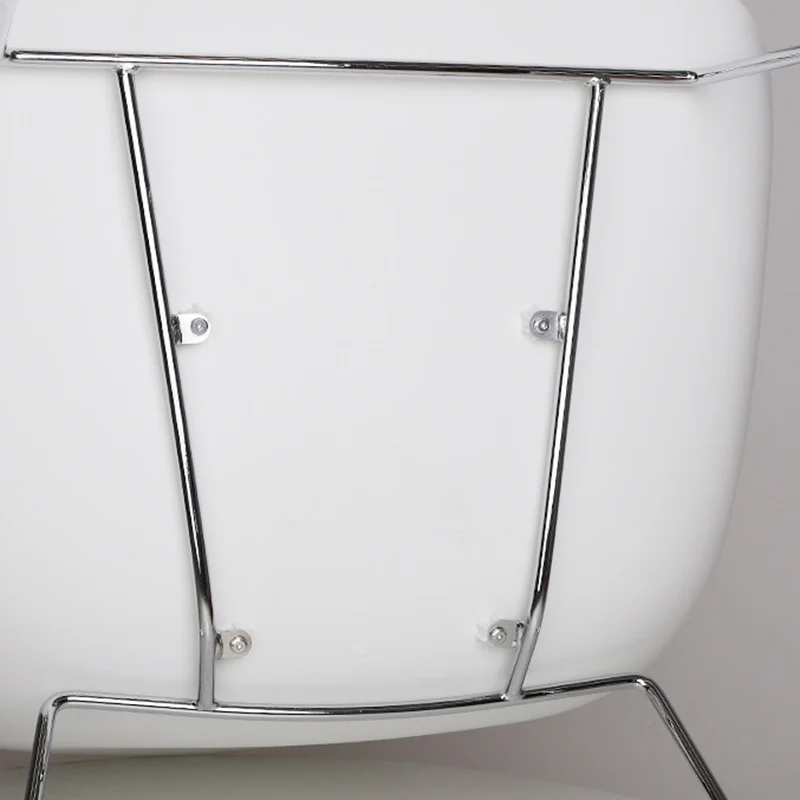 Contemporary Nordic Reception Chair - Upholstered PP Fabric Lounge Chair With Steel Frame For Office, Cafe & Living Room