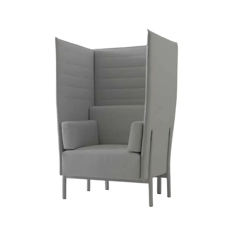 Alias: Eleven High Back 1 Sofa in Grey Fabric - Refurbished