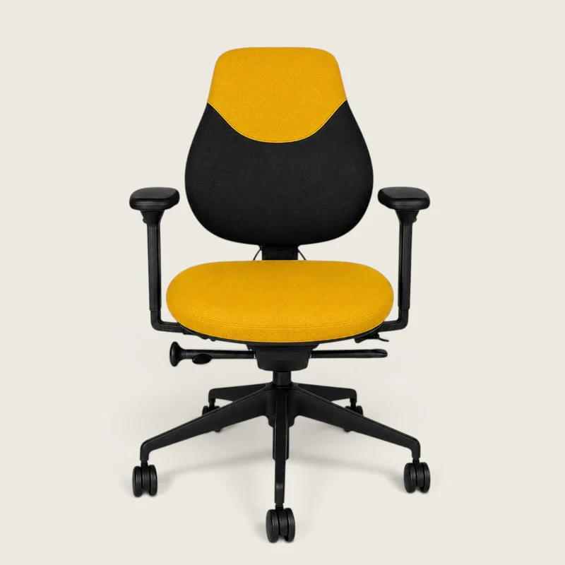 OrangeBox: Flo Office Chair in Yellow Fabric - Refurbished