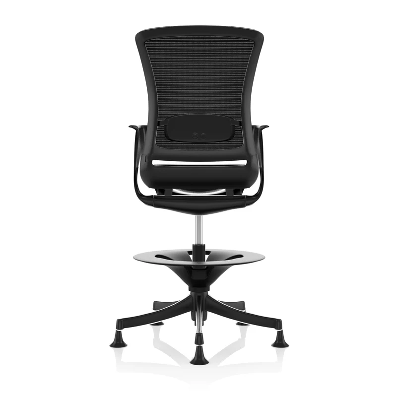 Comfort Seating: Skate Draughtsman Chair in Black - Refurbished