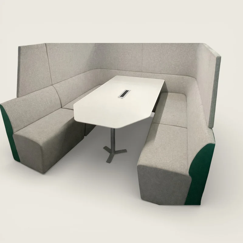 Orangebox: Away from Desk High Back Booth in Grey - Refurbished