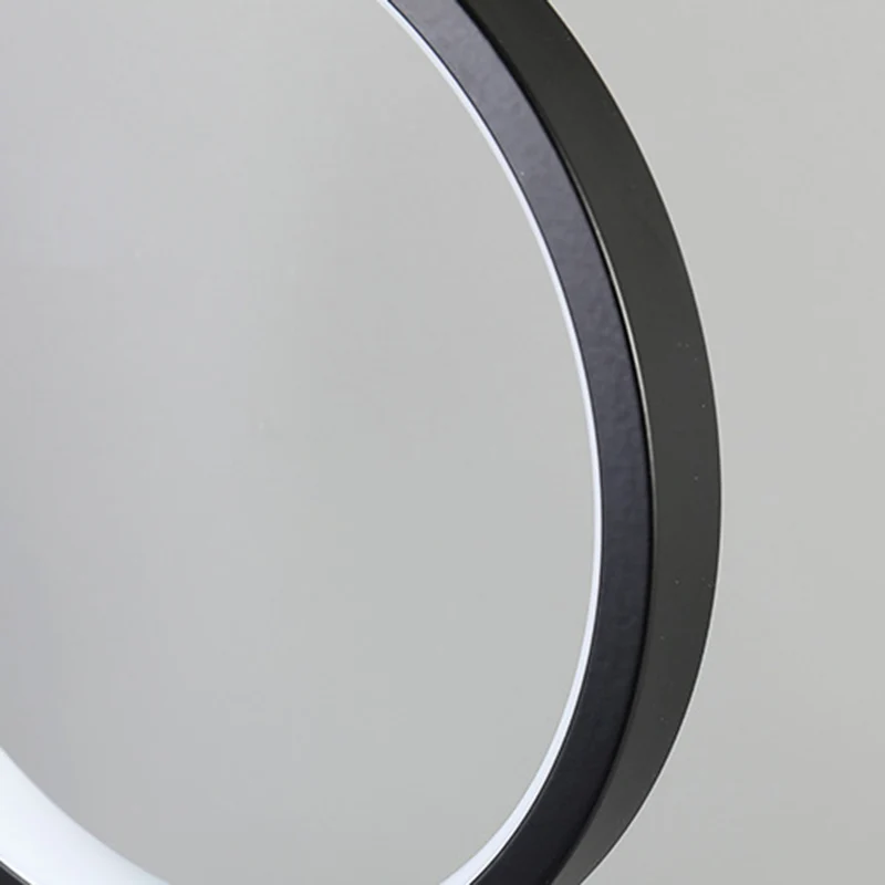 Modern Minimalist Rectangular-Base Multiple Circular Aluminum Iron Silicone LED Desk Lamp For Bedroom