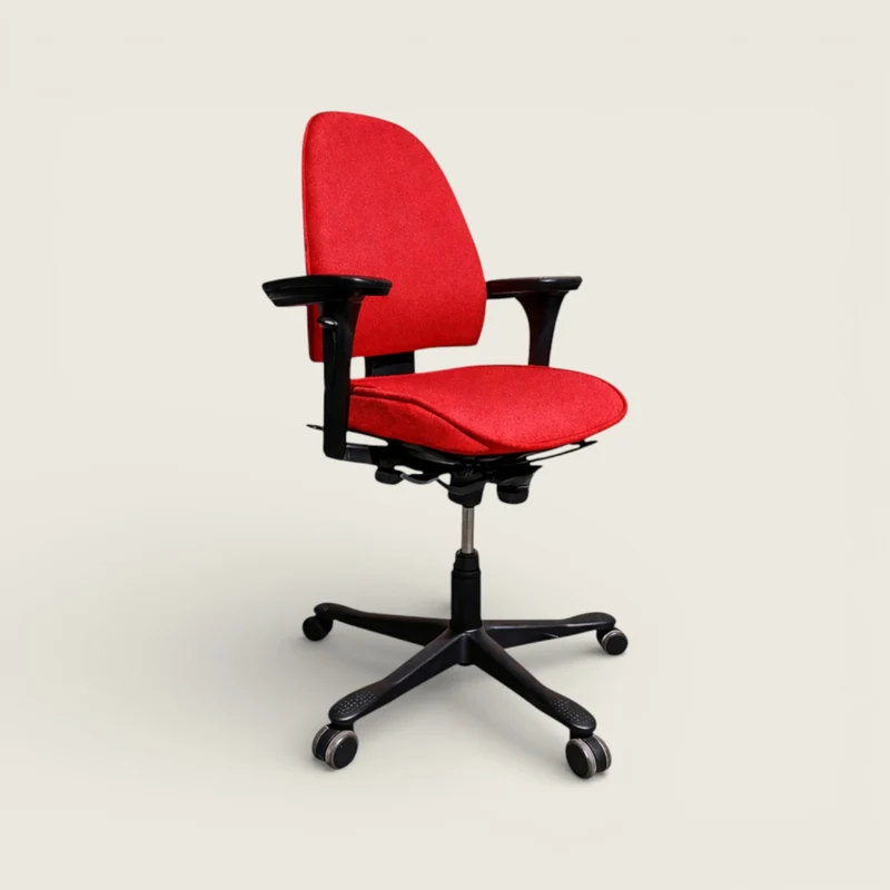 Kinnarps: Red Secretarial Chair - Refurbished