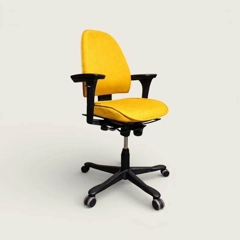 Kinnarps: Yellow Secretarial Chair - Refurbished