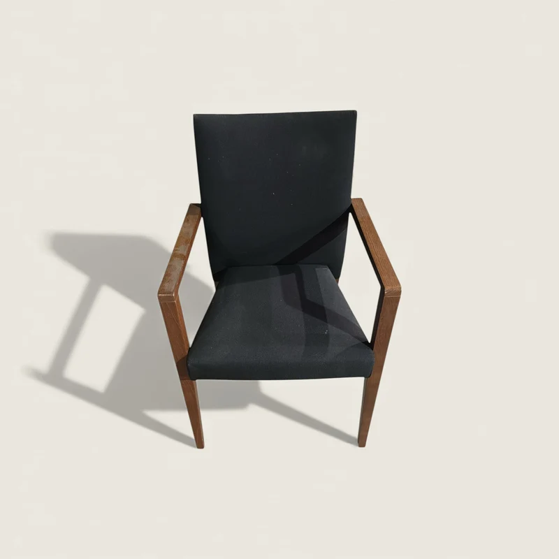 Brunner: Visitors Navy Blue Wooden Side Chair - Refurbished