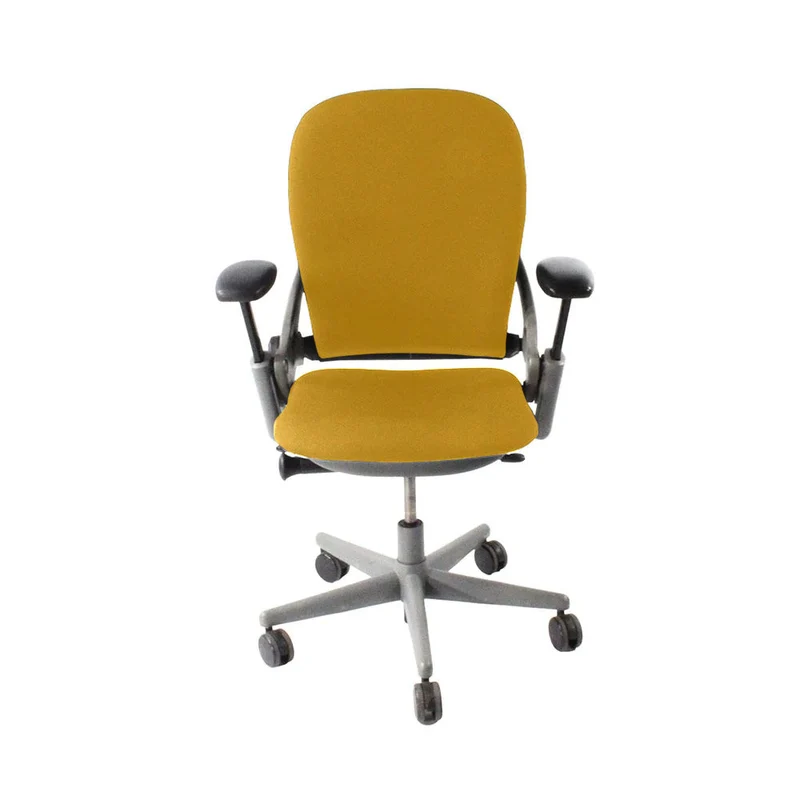 Steelcase: Leap V1 Office Chair - Grey Frame/Yellow Fabric - Refurbished