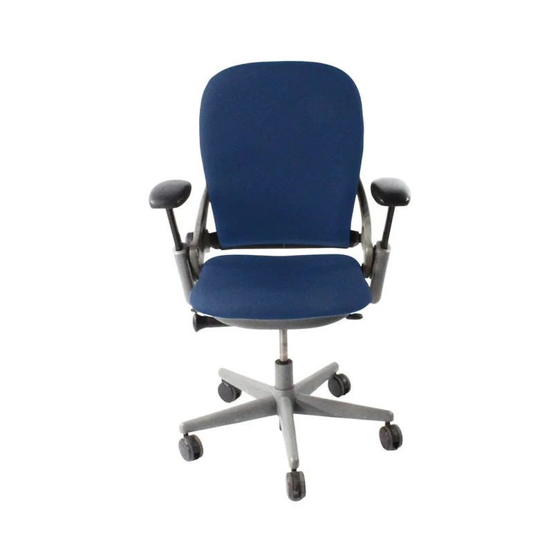 Steelcase: Leap V1 Office Chair - Grey Frame/Blue Fabric - Refurbished