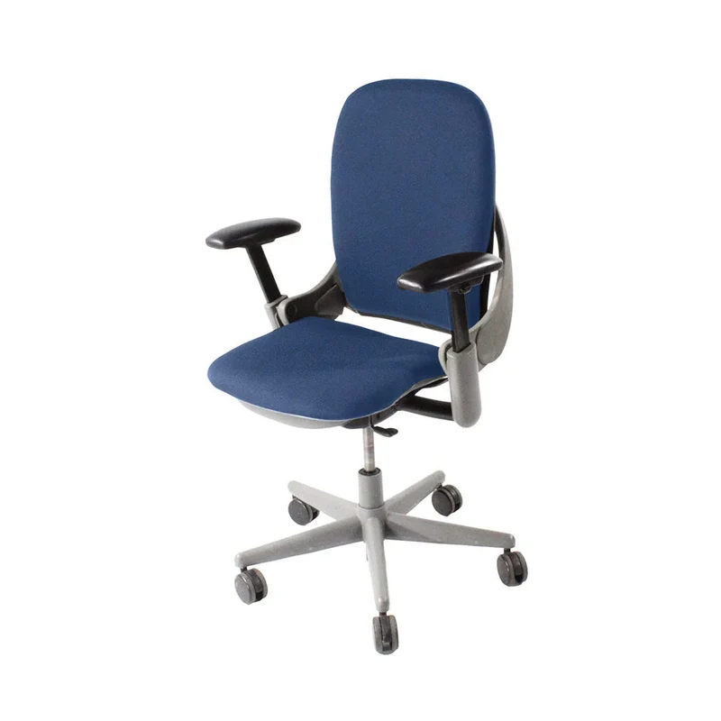 Steelcase: Leap V1 Office Chair - Grey Frame/Blue Fabric - Refurbished