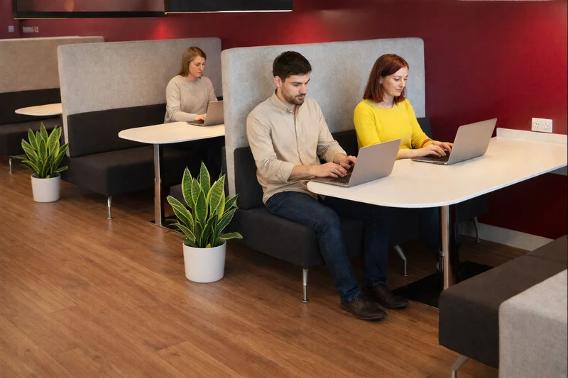 Orangebox: Perimeter High-Back Seating (Banquette / Wall-Mounted Booth Seating)- Refurbished