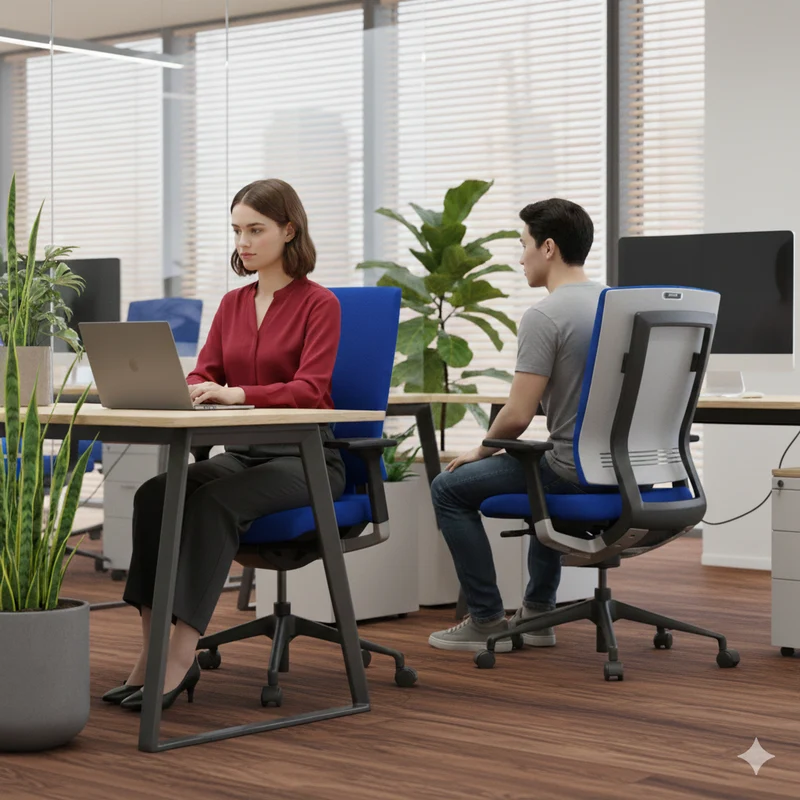 Techo: Sidiz T550 Blue Task Chair - Refurbished