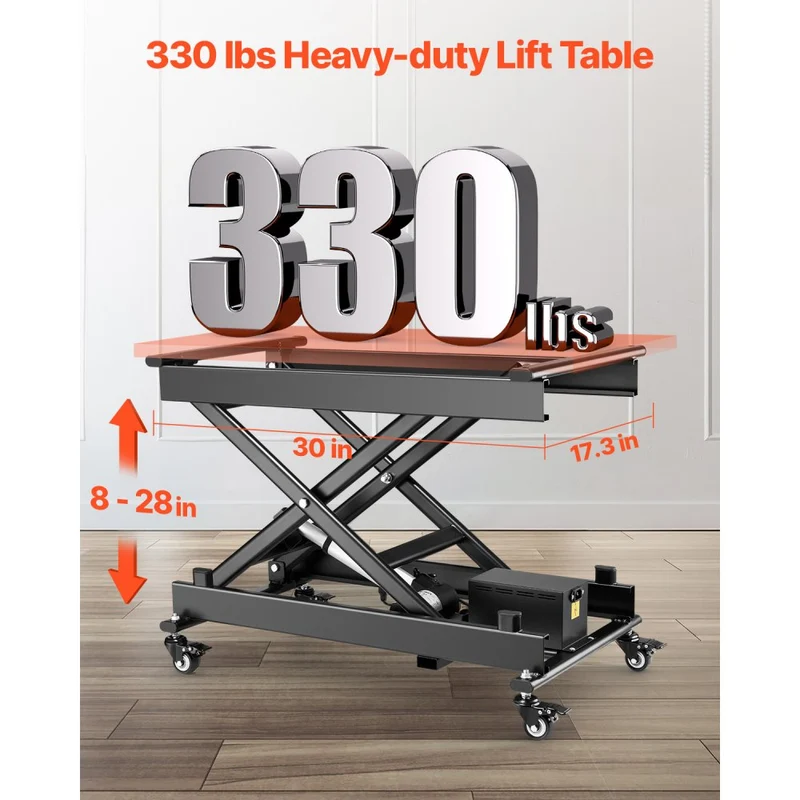 Mesa elevação elétrica 150 kg 20-71 cm altura ajustável