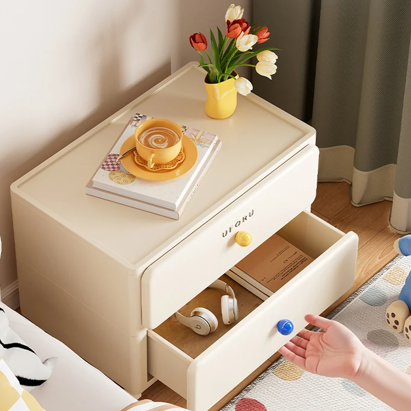 Modern Minimalist Integrated Rectangular PP Movable Multi-Layer Storage Cabinet 2/3/4-Drawer For Bedroom