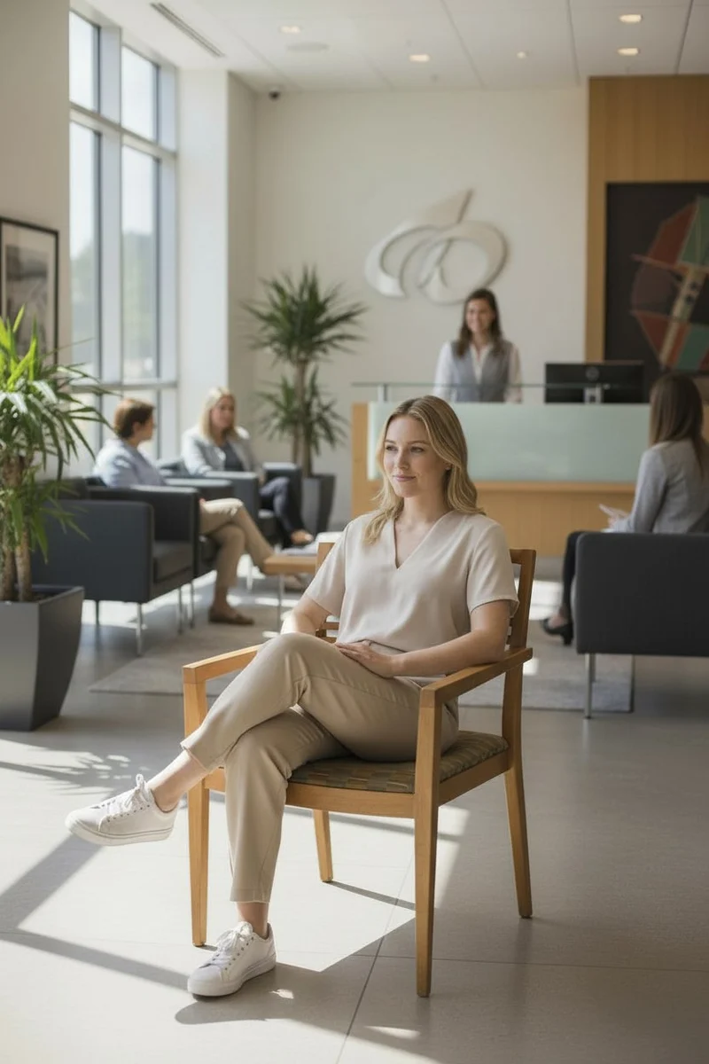 Knoll Studio: Aperture Wooden Slatted visitors chair (Refurbished)