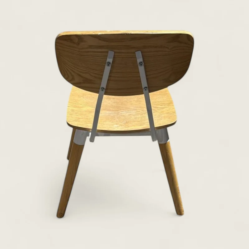 New Design Group: Natural Wood Florence Canteen Chair - Refurbished