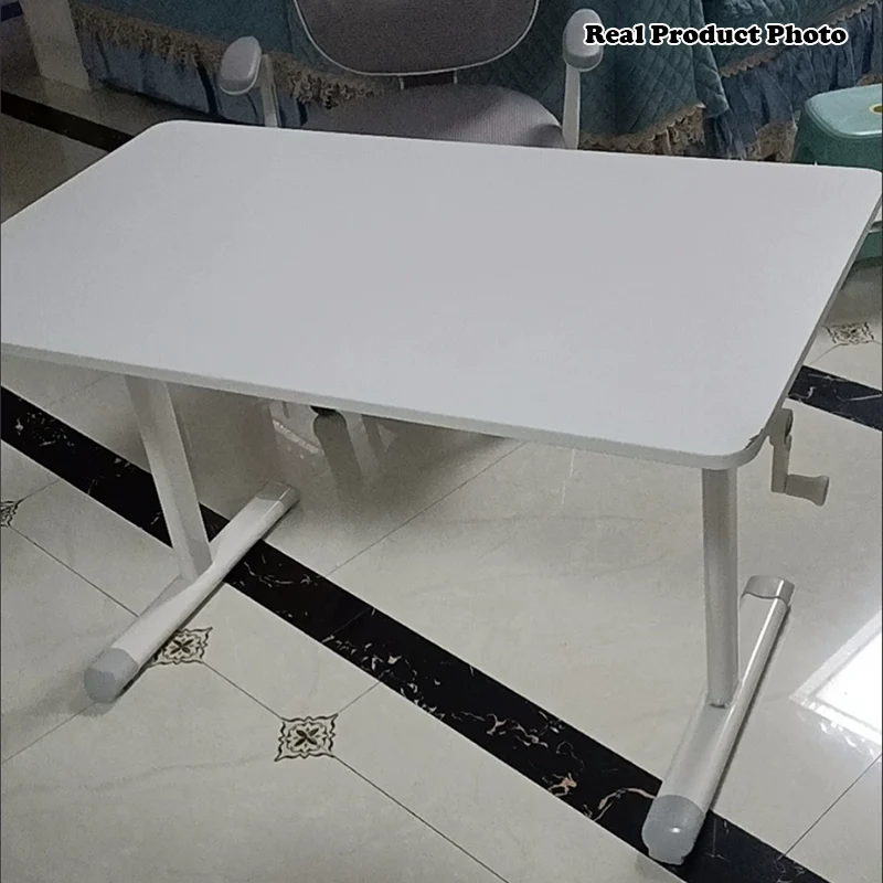 Modern Minimalist Engineered Wood Carbon Steel Rounded Rectangular Kids Study Desk With 1-Tier For Bedroom