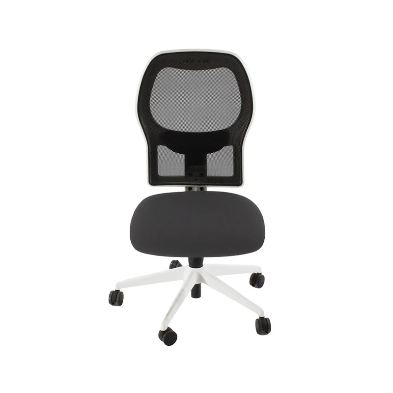 Ahrend: 160 Type Task Chair in Grey Fabric/White Frame Without Arms - Refurbished