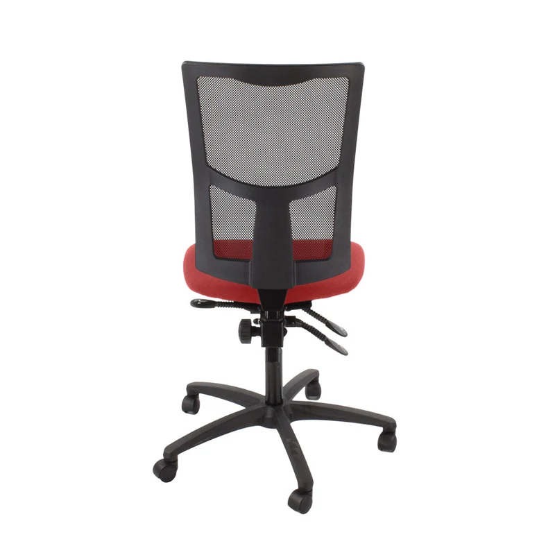 Saxen: Ergo 2 Task Chair Without Arms in Red Fabric - Refurbished