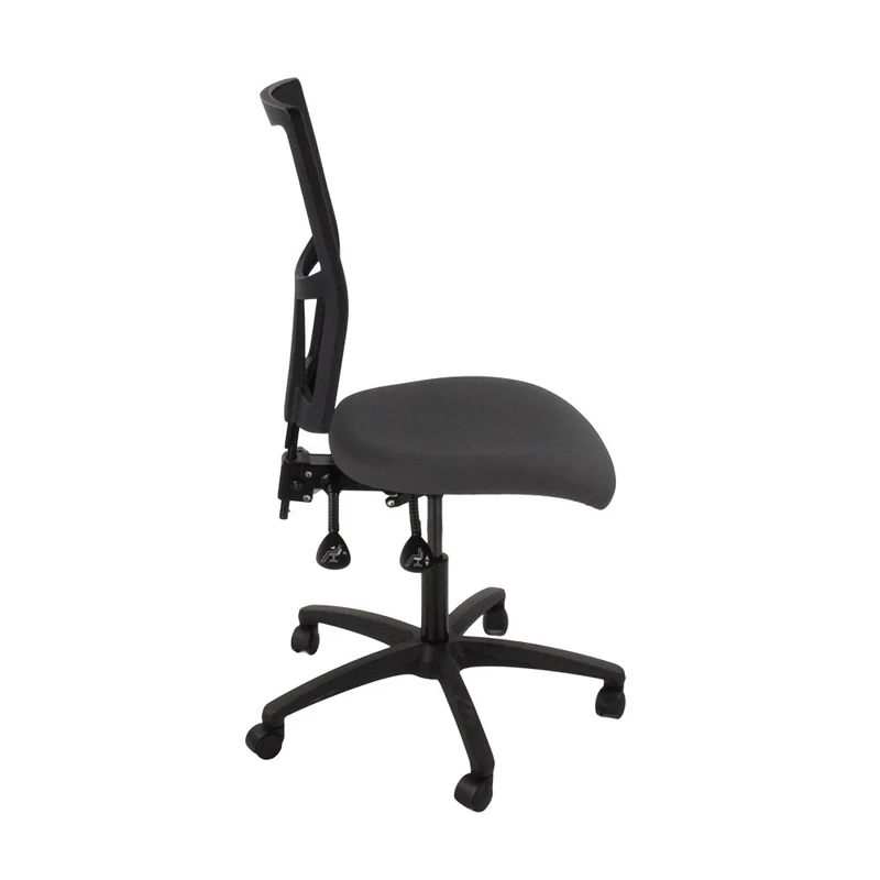 Saxen: Ergo 2 Task Chair Without Arms in Grey Fabric - Refurbished