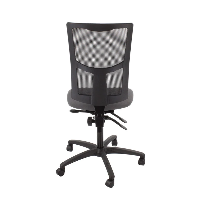 Saxen: Ergo 2 Task Chair Without Arms in Grey Fabric - Refurbished