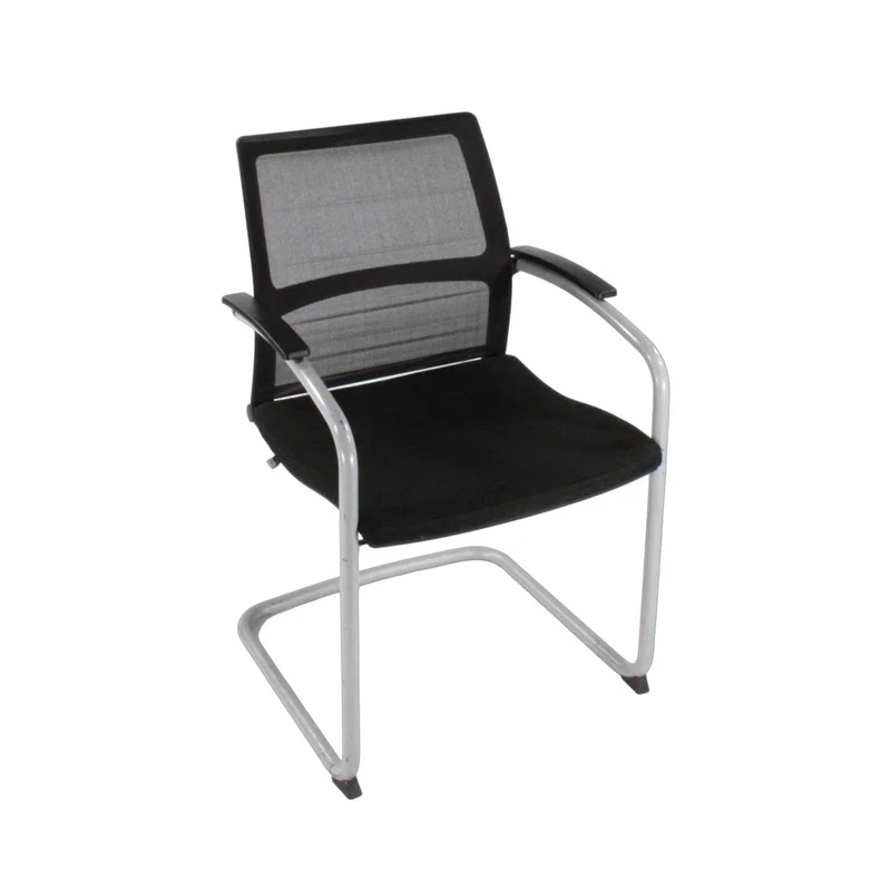 Sedus: Open Up Cantilever Chair with Mesh Back in Black Fabric - Refurbished