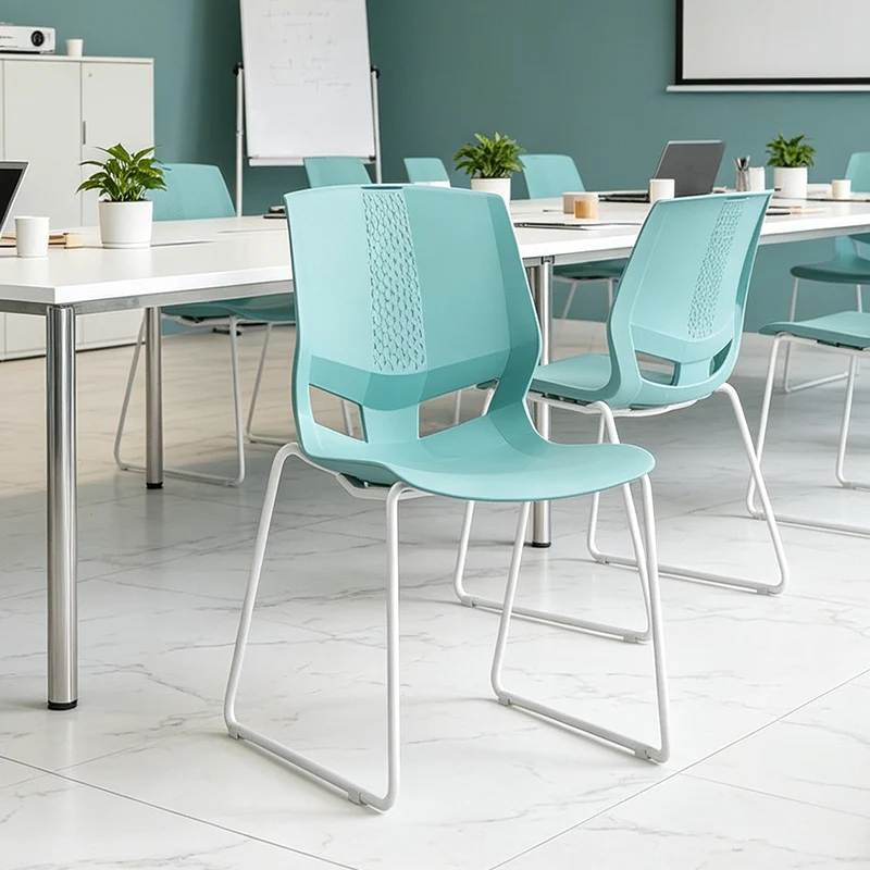 INS-Style Macaron Desk Chair: Scandinavian Training Chair - Minimalist Back Chair For Home Office