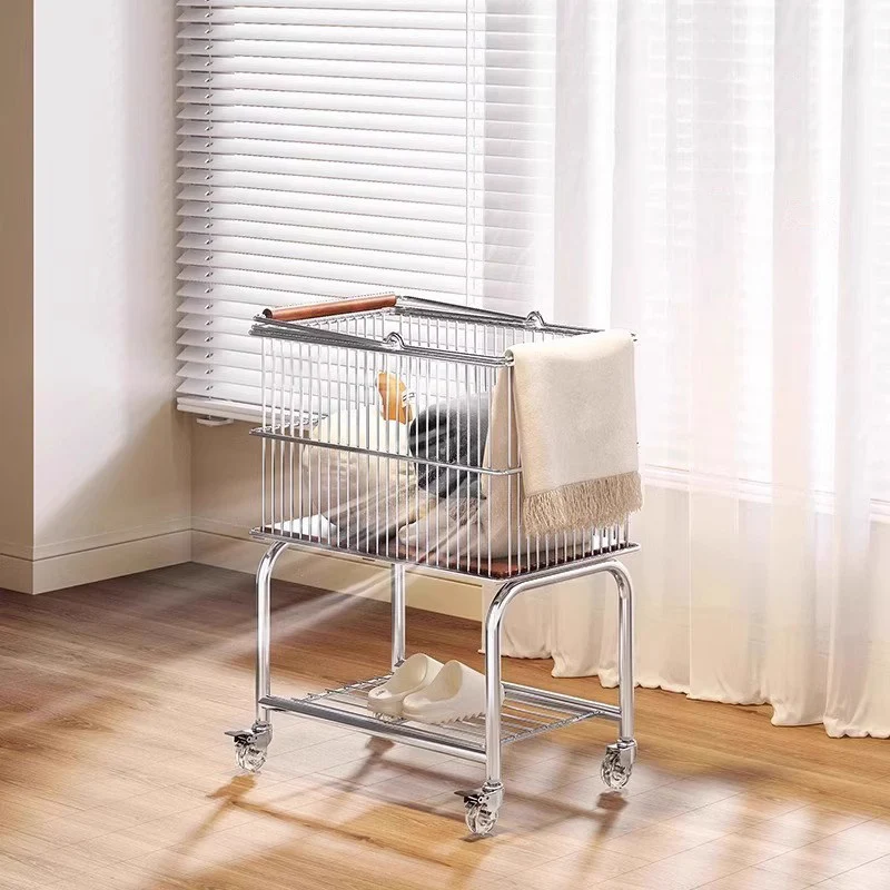 Modern Minimalist Carbon Steel MDF Rectangular Removable Movable Storage Shelf 2-Tier For Bedroom & Living Room