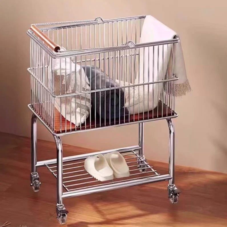 Modern Minimalist Carbon Steel MDF Rectangular Removable Movable Storage Shelf 2-Tier For Bedroom & Living Room