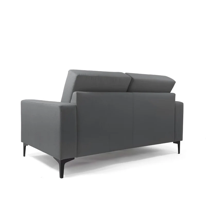 Pledge: Target Two Seater Sofa In Dark Grey Fabric - Refurbished