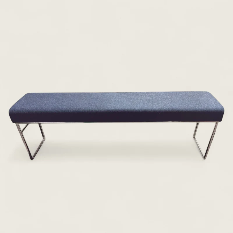 Allermuir: Navy Blue Pause Bench- Refurbished