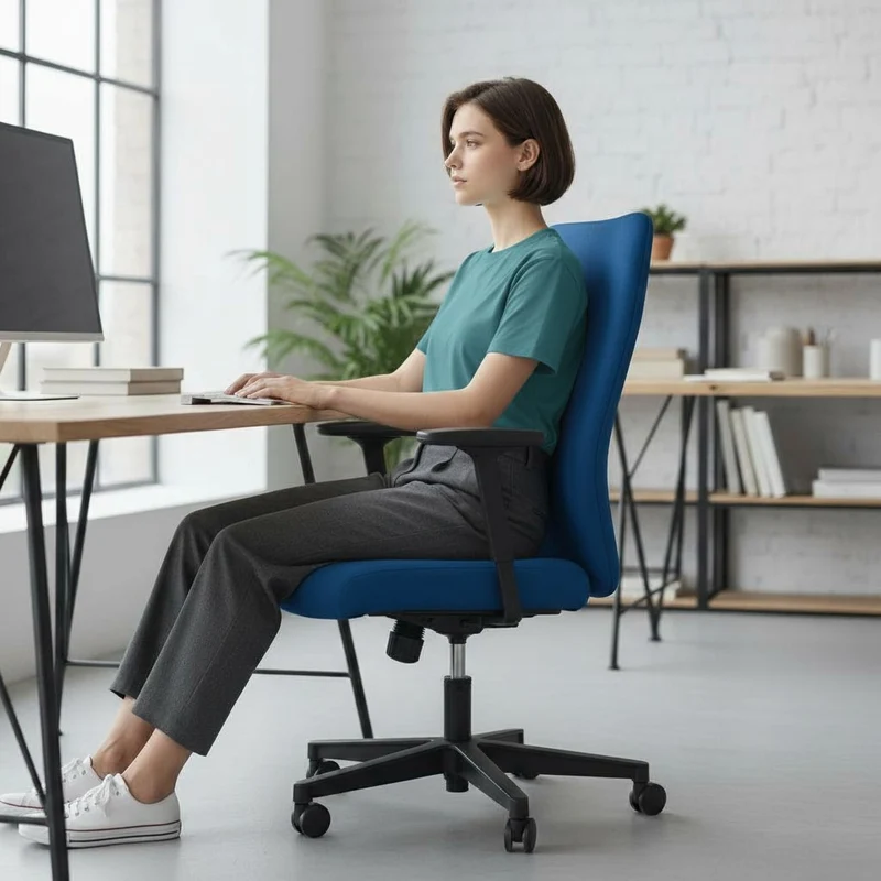 Konig + Neurath: Jet One Blue Task Chair - Refurbished