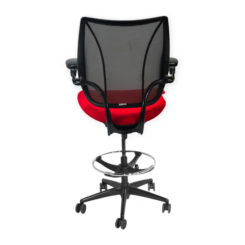 Humanscale: Liberty Draughtsman Chair in Red Fabric - Refurbished