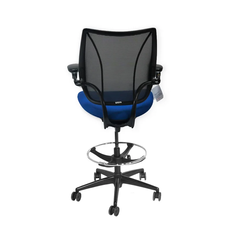 Humanscale: Liberty Draughtsman Chair in Blue Fabric - Refurbished