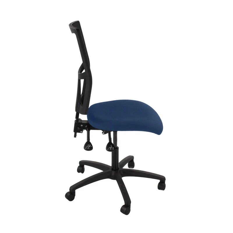 Saxen: Ergo 2 Task Chair Without Arms in Blue Fabric - Refurbished