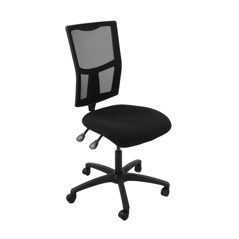 Saxen: Ergo 2 Task Chair Without Arms in Black Fabric - Refurbished