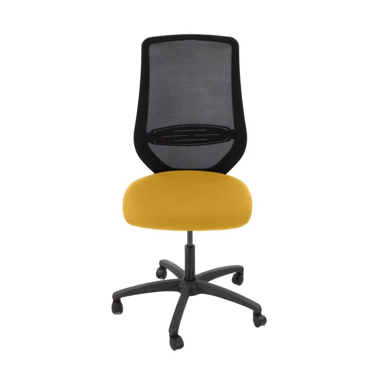 Saxen: Scudo Task Chair with Yellow Fabric Seat Without Arms - Refurbished