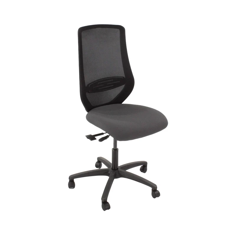 Saxen: Scudo Task Chair with Grey Fabric Seat Without Arms - Refurbished