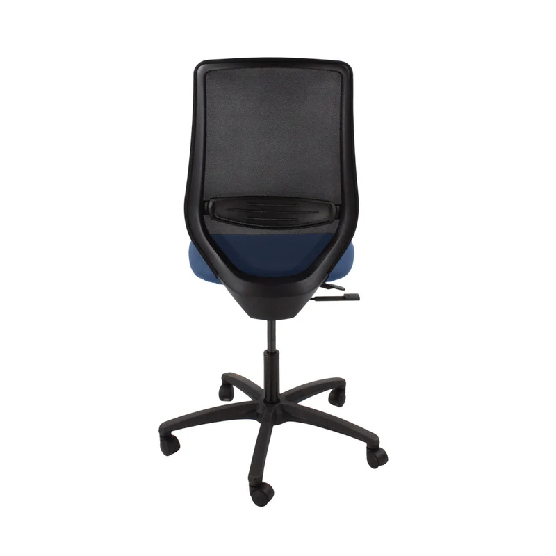 Saxen: Scudo Task Chair with Blue Fabric Seat Without Arms - Refurbished