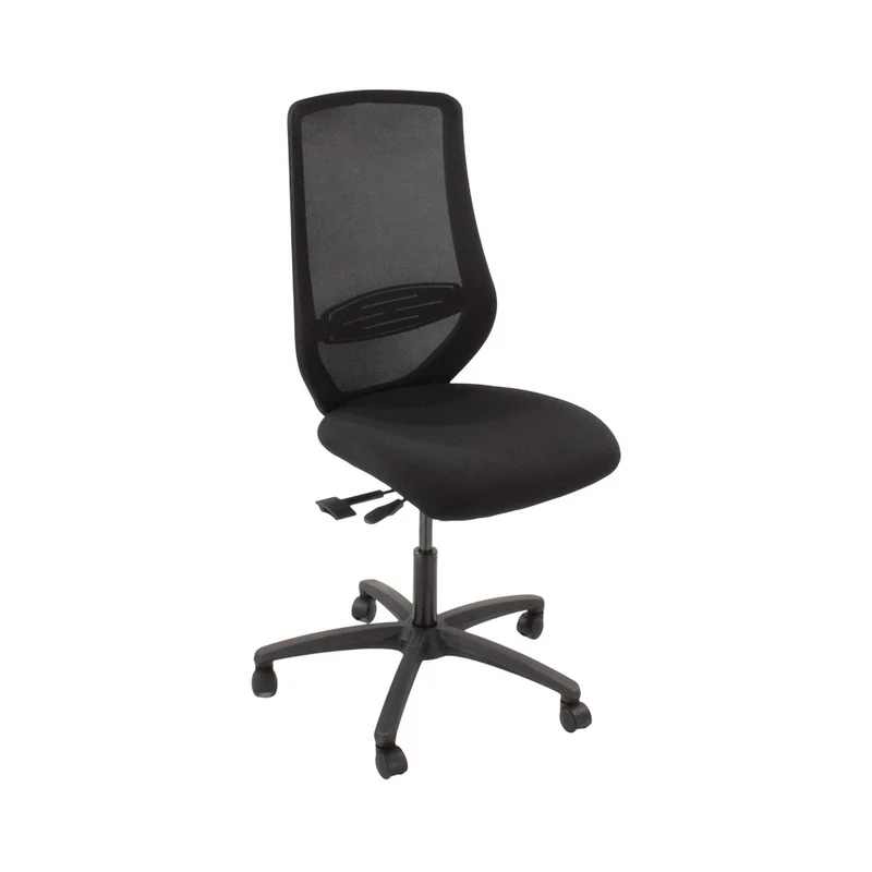 Saxen: Scudo Task Chair with Black Fabric Seat Without Arms - Refurbished