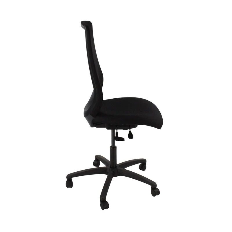 Saxen: Scudo Task Chair with Black Fabric Seat Without Arms - Refurbished