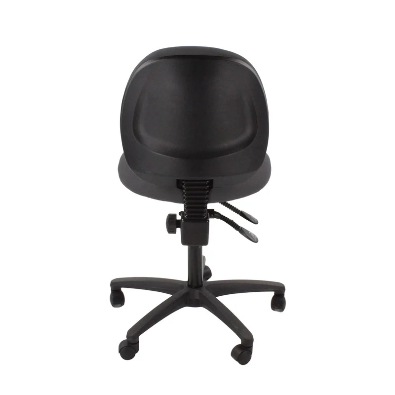 Saxen: Scoop Operator Chair in Grey Fabric Without Arms - Refurbished