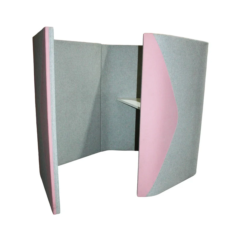 Allermuir: Haven Solo Pod in Grey/Pink Fabric - Refurbished