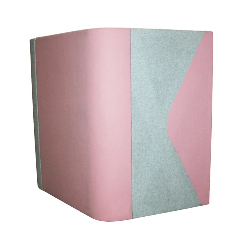Allermuir: Haven Solo Pod in Grey/Pink Fabric - Refurbished