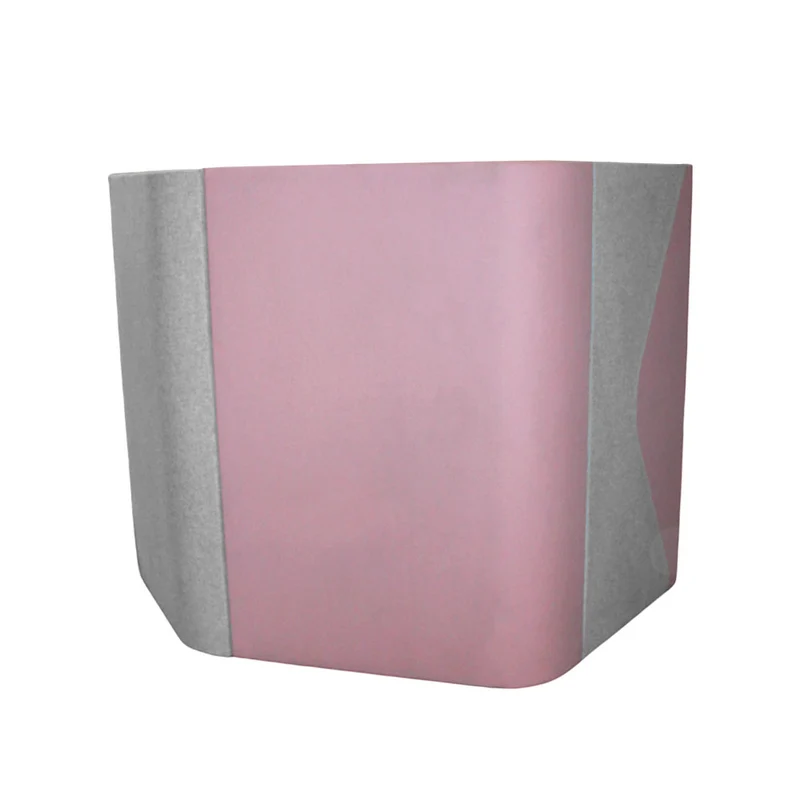 Allermuir: Haven Solo Pod in Grey/Pink Fabric - Refurbished