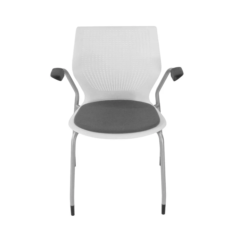 Knoll: Multigeneration Meeting Chair in Grey Fabric - Refurbished