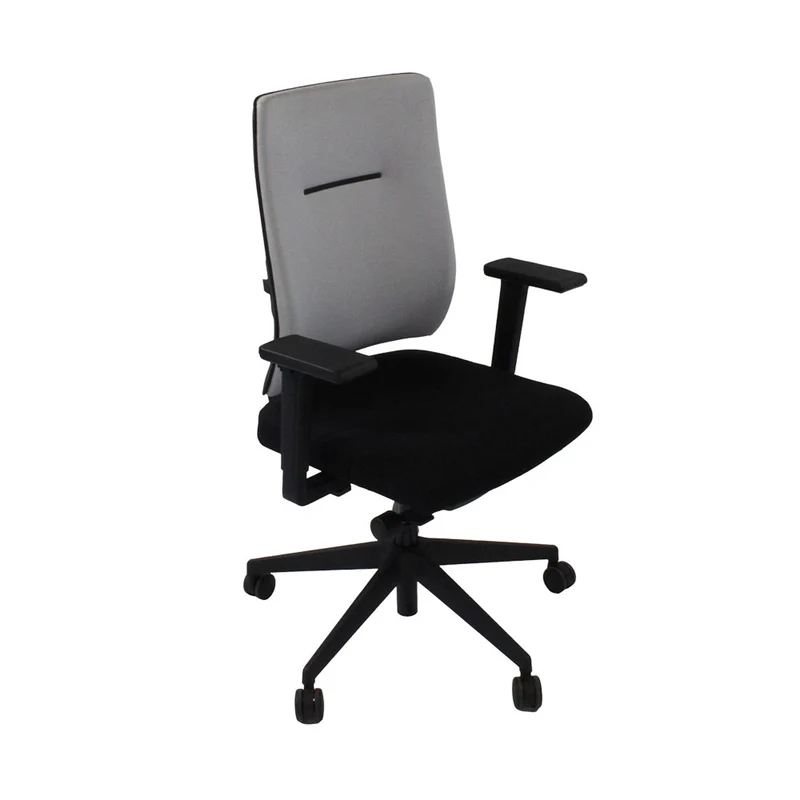 Viasit: Toleo Move Upholstered Back Task Chair In Black Leather - Refurbished