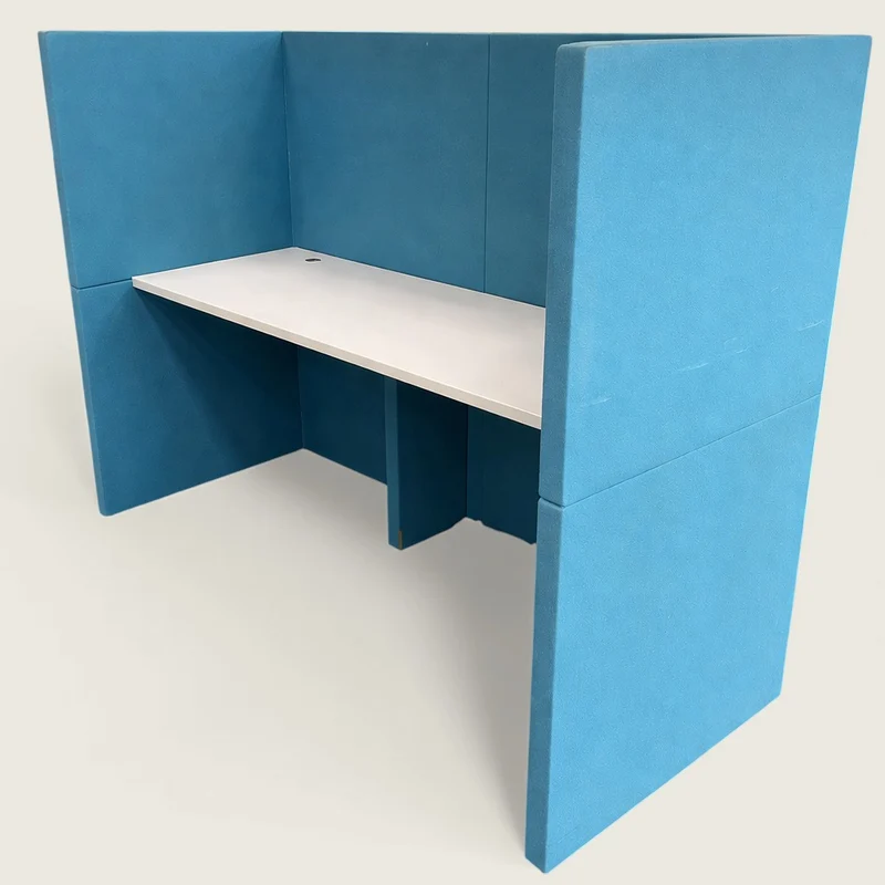 KI: Back to Back High Back Booth Workstation - Refurbished