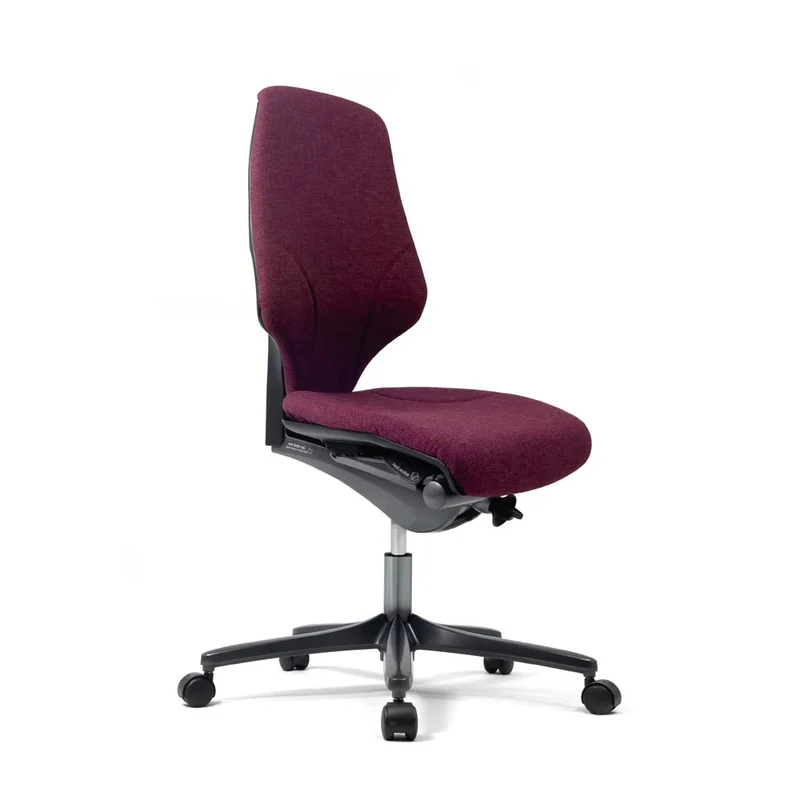 Giroflex: G64 - In Burgundy With No Arms - Refurbished