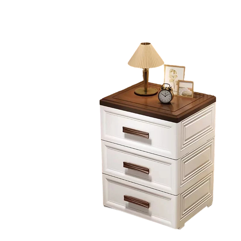 Modern Minimalist PP Rectangular Storage Cabinet 3/4/5/6-Drawer Movable Versatile Organizer For Living Room & Bedroom