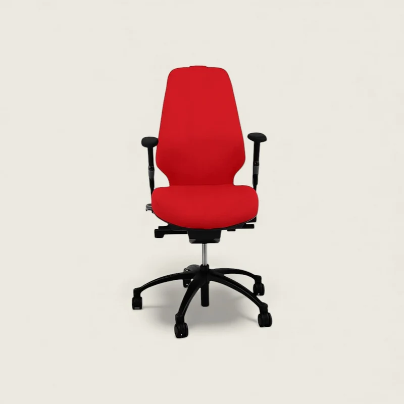 RH Logic: 400 Red High Back Ergonomic Office Chair - Refurbished