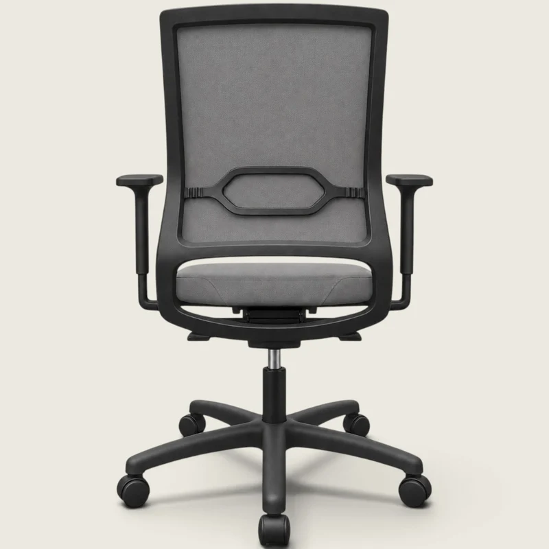 Sedus: Quarterback Task Chair in Grey Fabric with a Grey Fabric Back - Refurbished